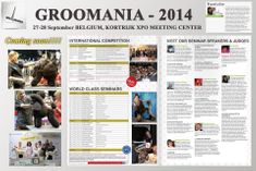 Groomania hundfrisörtävlings reklampost 2014